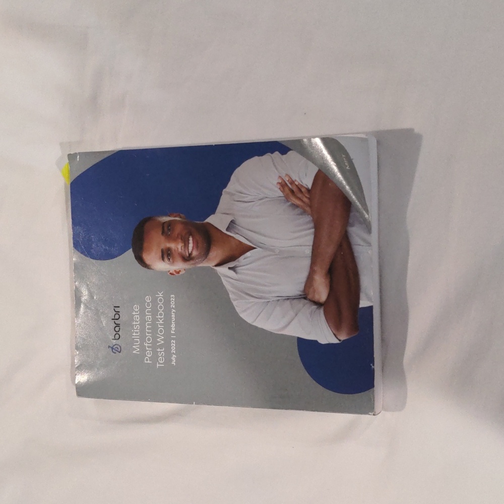 barbri multistate performance test workbook July 2022 Feb2023